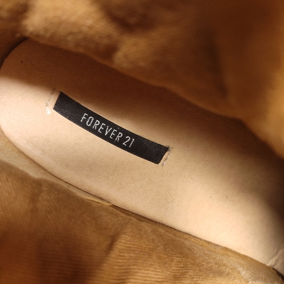 Women's forever 21 brown leather boots size 9 - Picture 7 of 8